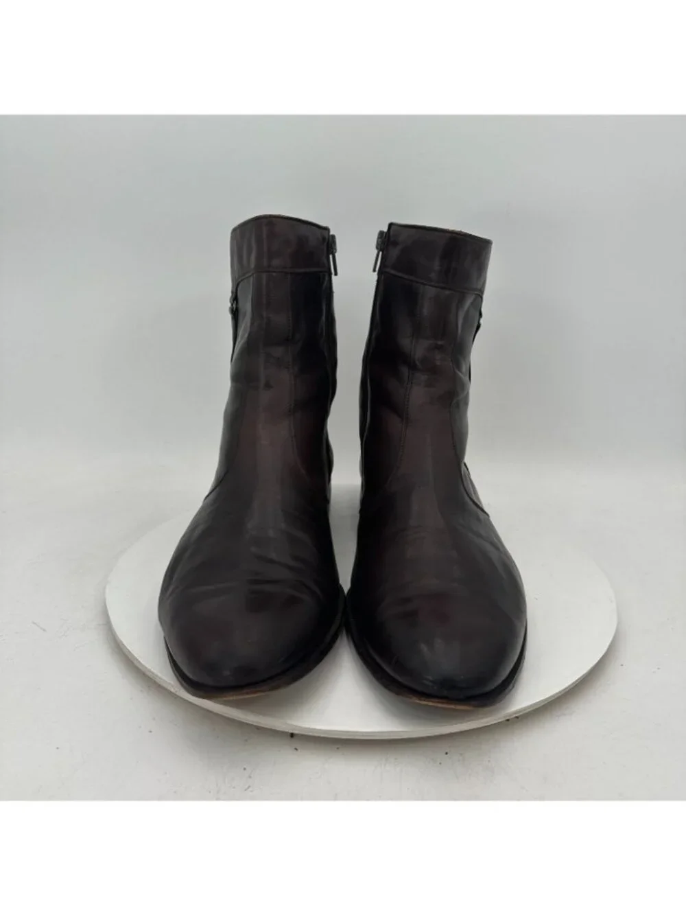 Bally Lexus Parawet Men Size 13M Dark Brown Leather Side Zip Ankle Boot
